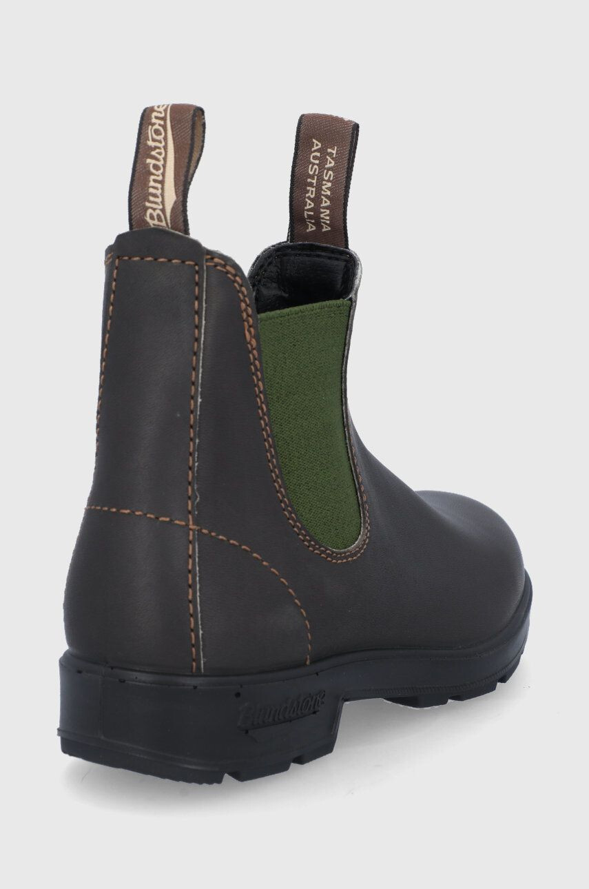 Blundstone Ghete Chelsea de piele 519 femei culoarea maro cu toc plat - Pled.ro