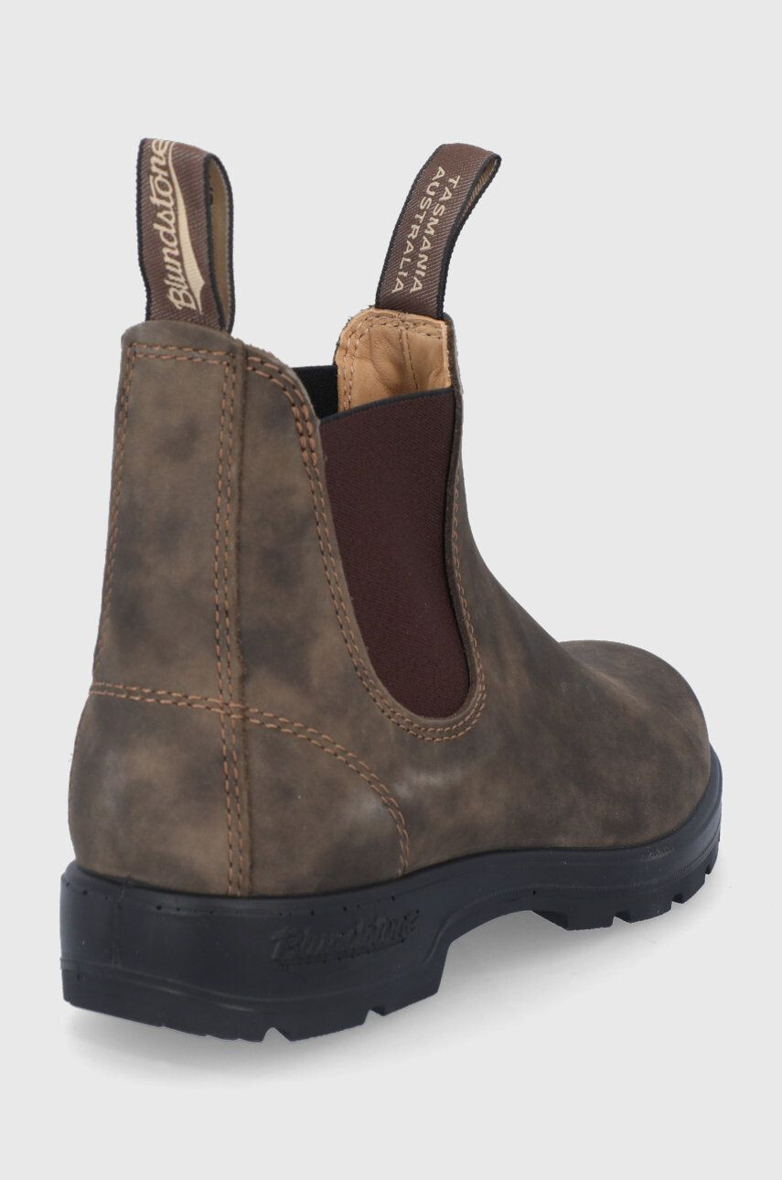 Blundstone Ghete Chelsea de piele 585 femei culoarea maro cu toc plat - Pled.ro