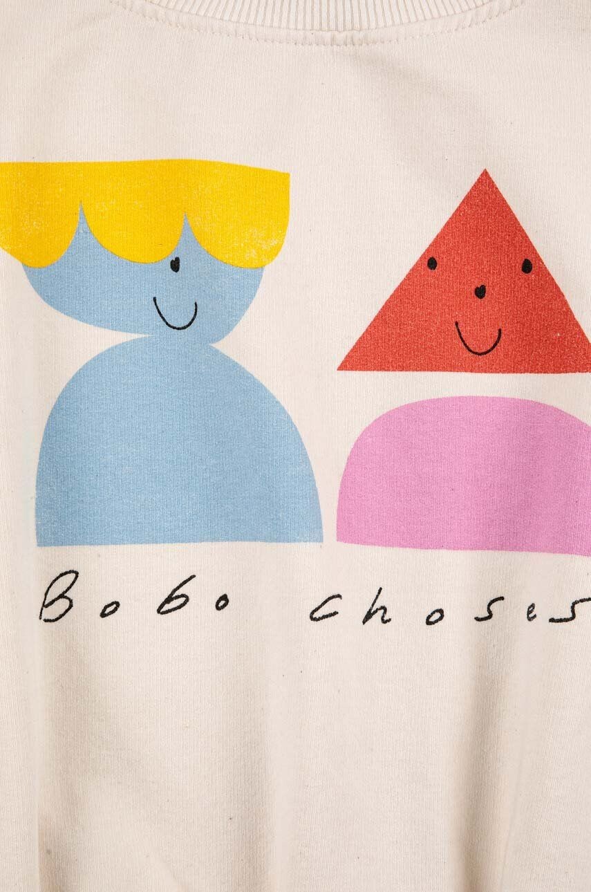 Bobo Choses bluza copii culoarea alb cu imprimeu - Pled.ro