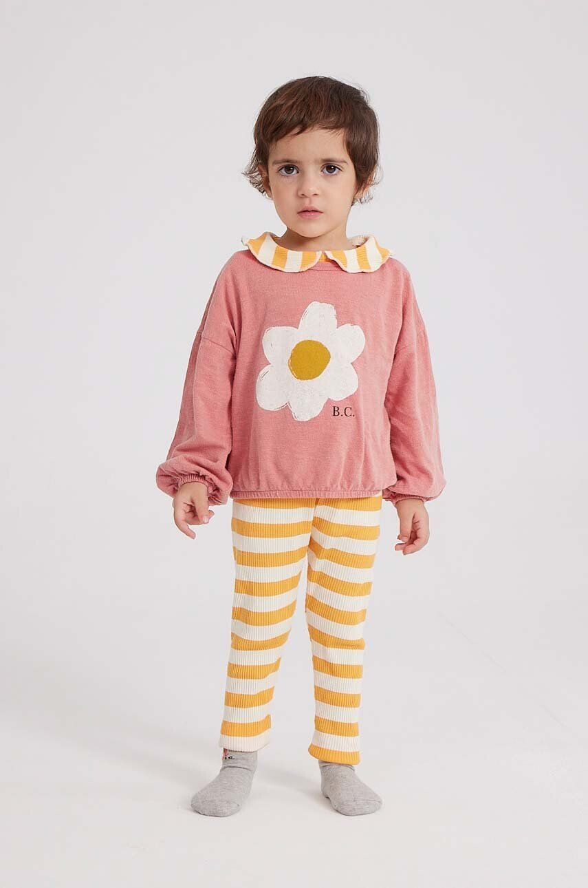 Bobo Choses leggins bebe culoarea galben modelator - Pled.ro