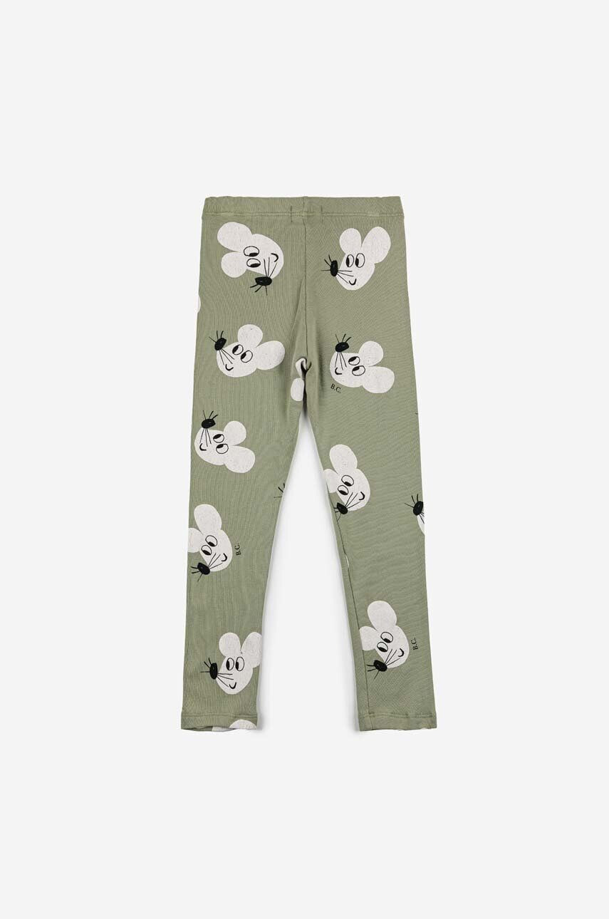 Bobo Choses leggins copii culoarea verde modelator - Pled.ro