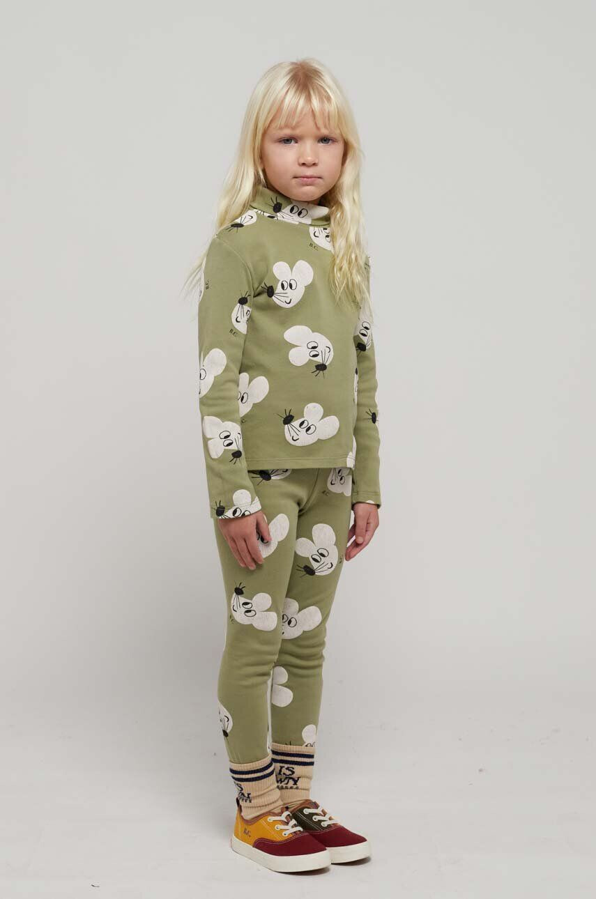 Bobo Choses leggins copii culoarea verde modelator - Pled.ro