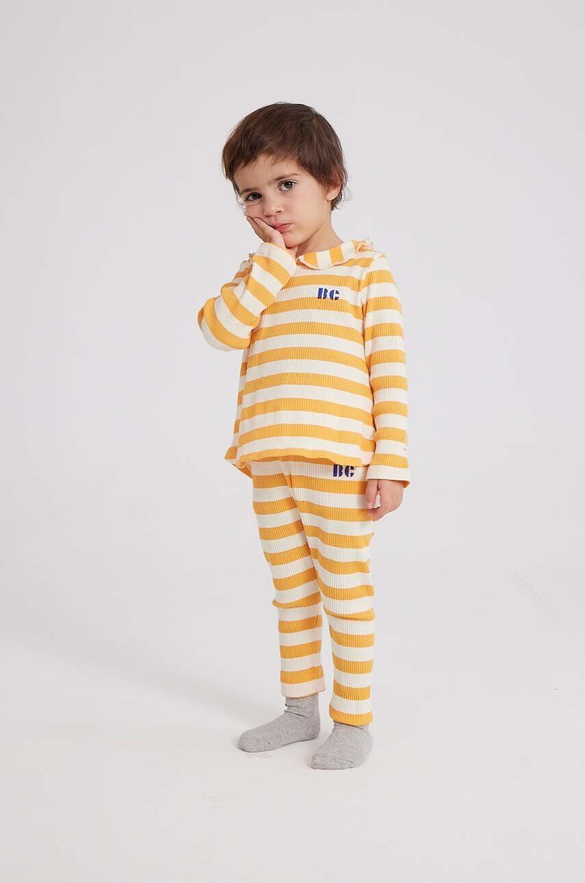 Bobo Choses longsleeve bebelusi culoarea galben - Pled.ro