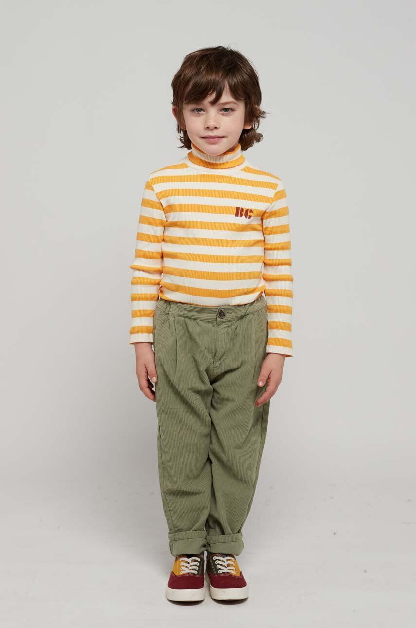 Bobo Choses longsleeve copii culoarea galben modelator - Pled.ro