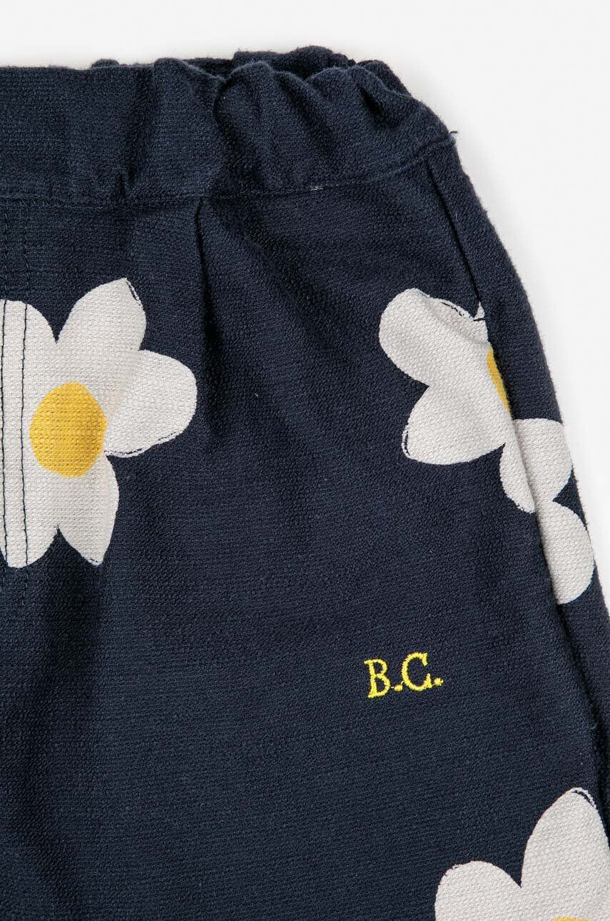 Bobo Choses pantaloni de bumbac pentru copii culoarea albastru marin modelator - Pled.ro