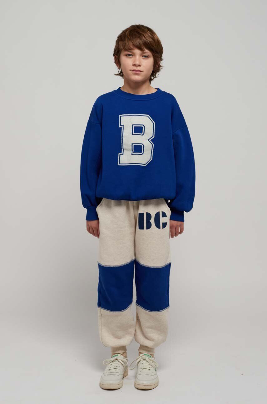 Bobo Choses pantaloni de trening din bumbac pentru copii culoarea bej modelator - Pled.ro