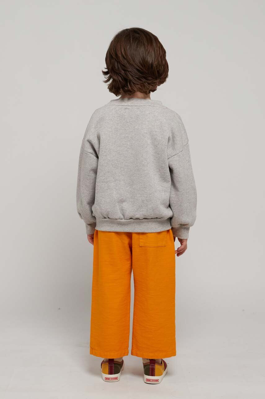 Bobo Choses pantaloni de trening din bumbac pentru copii culoarea portocaliu cu imprimeu - Pled.ro