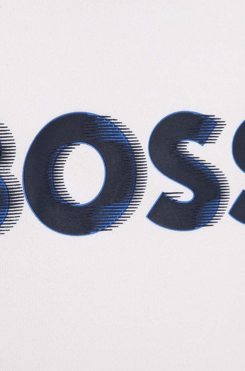 Boss bluza copii culoarea albastru marin cu imprimeu - Pled.ro