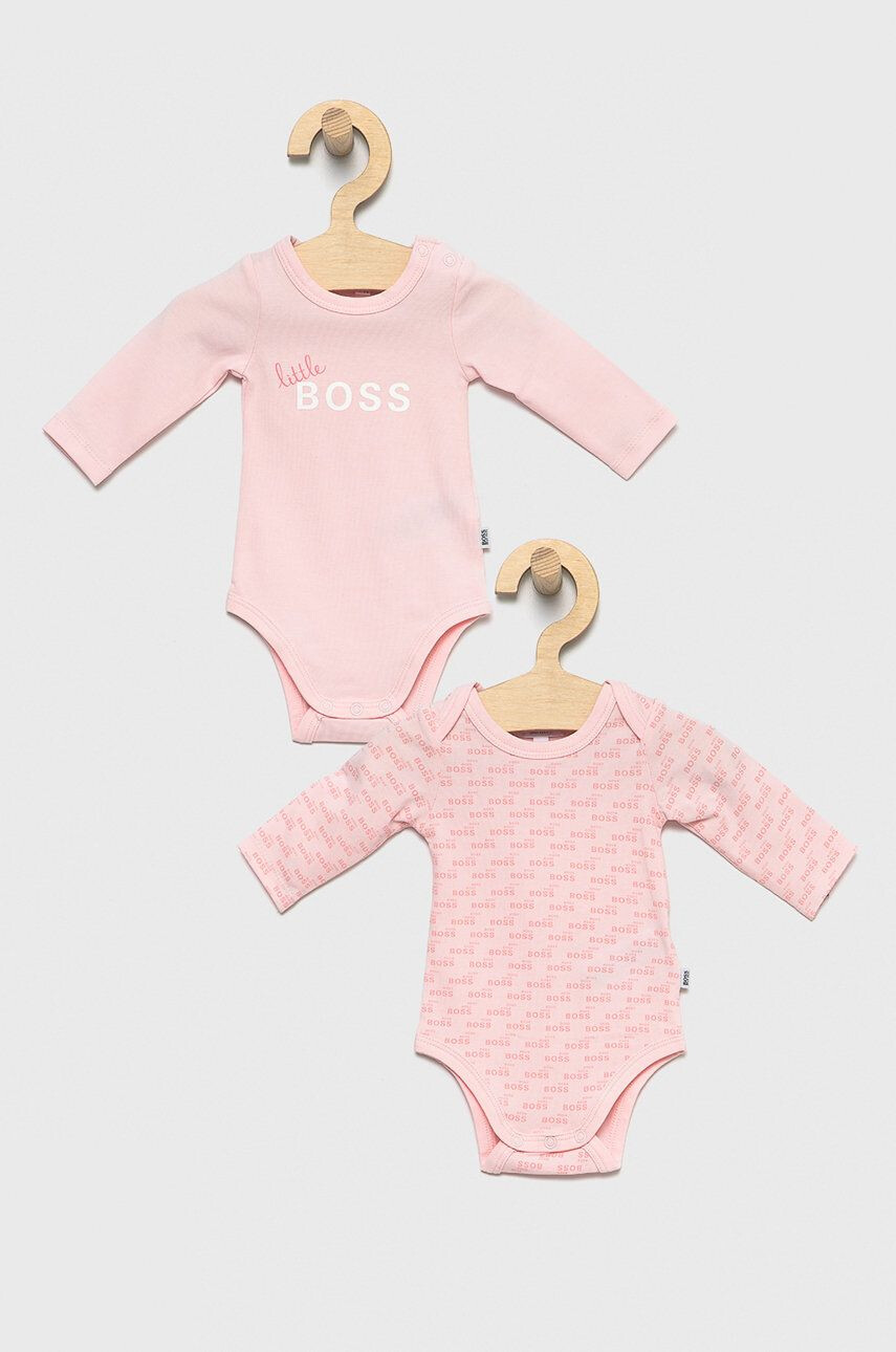 Boss Body bebe (2-Pack) culoarea roz - Pled.ro