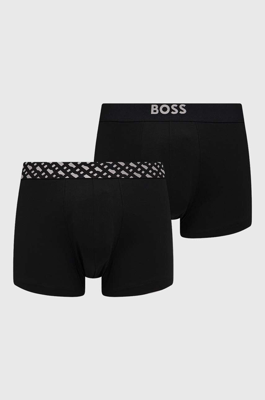 Boss boxeri 2-pack barbati culoarea negru - Pled.ro