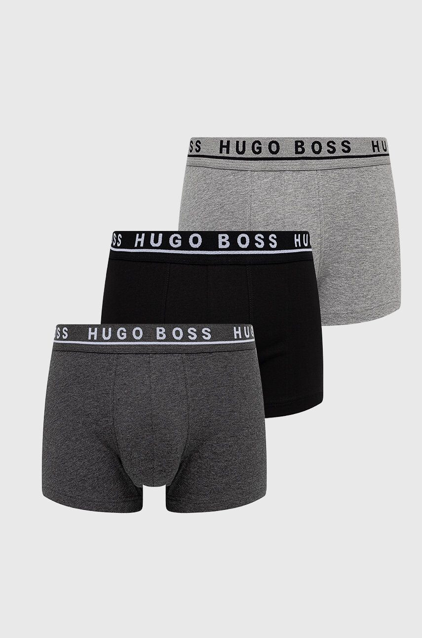 Boss boxeri 3 pack barbati culoarea negru - Pled.ro