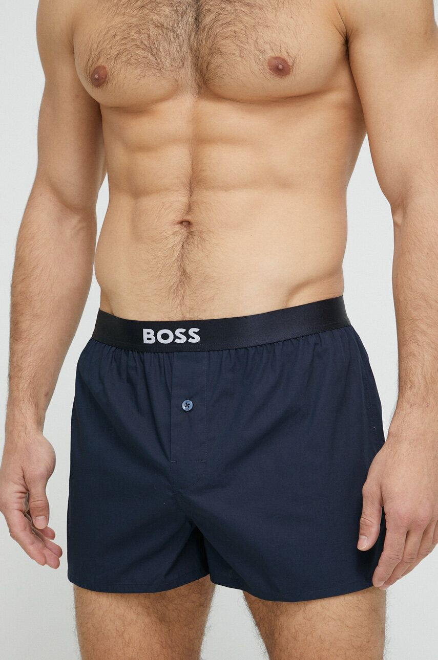 Boss boxeri de bumbac 2-pack culoarea bej - Pled.ro