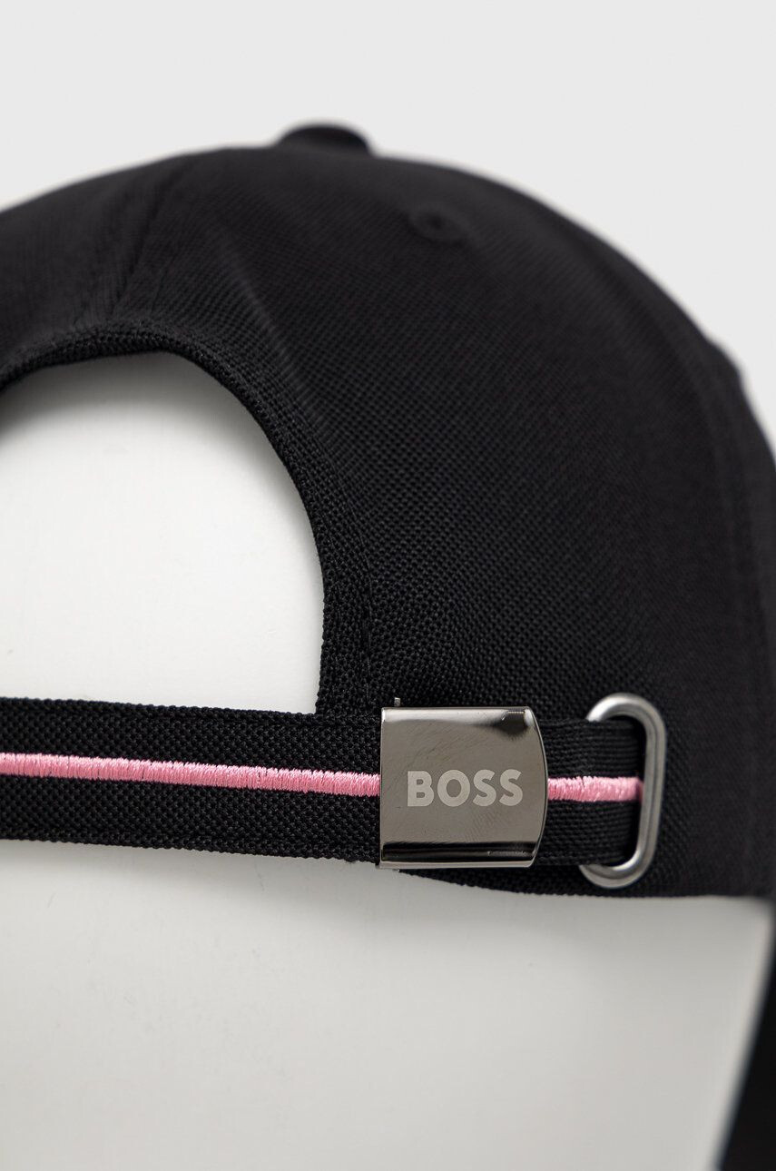 Boss Green BOSS sapca culoarea negru cu imprimeu - Pled.ro