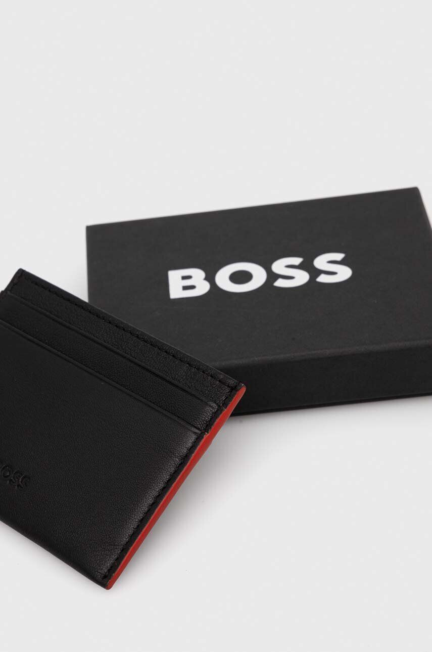 Boss carcasa din piele culoarea negru - Pled.ro