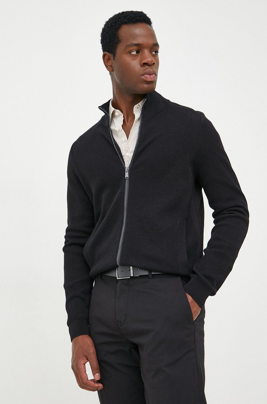 Boss cardigan din bumbac - Pled.ro