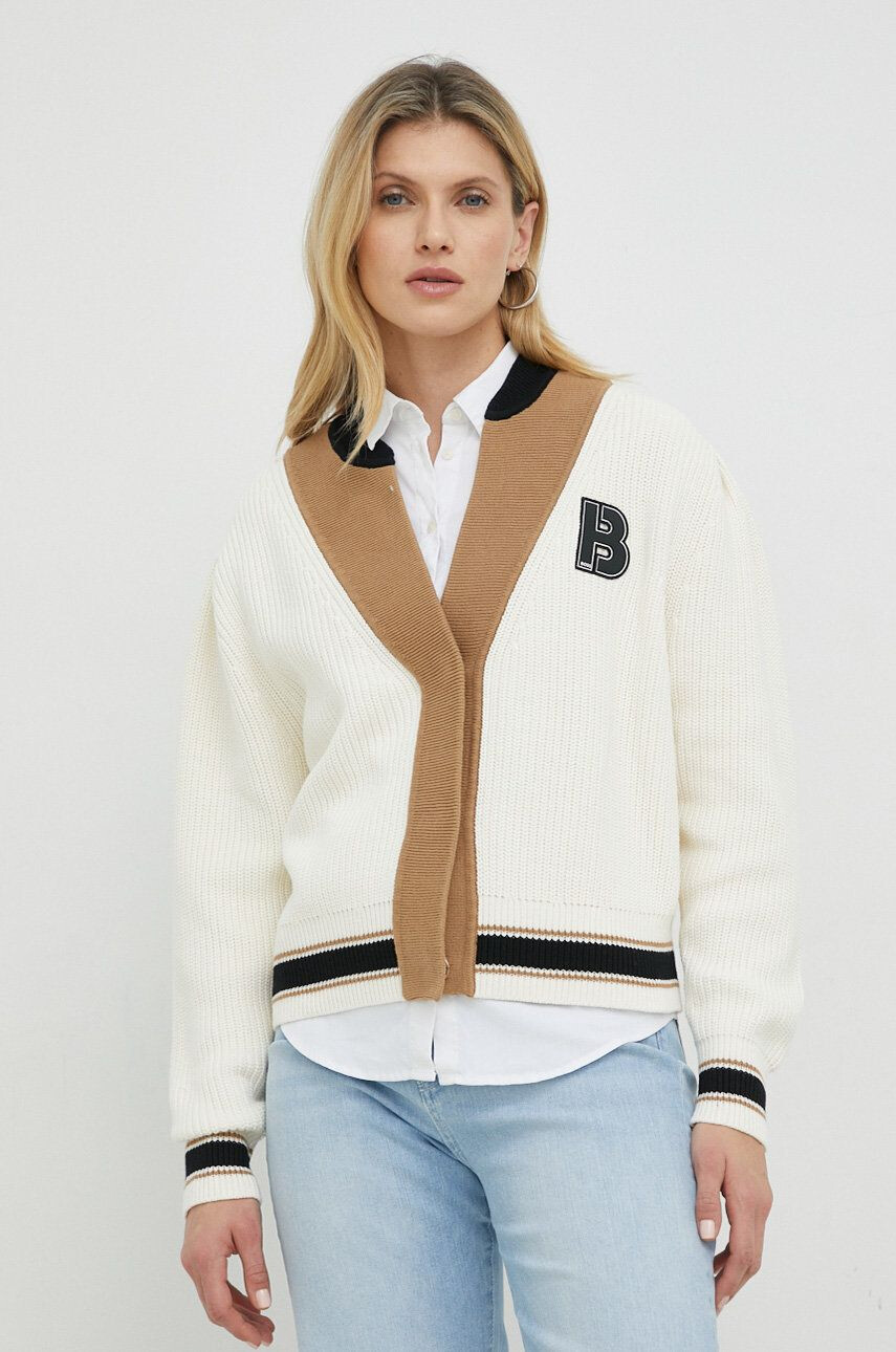 Boss cardigan din bumbac - Pled.ro