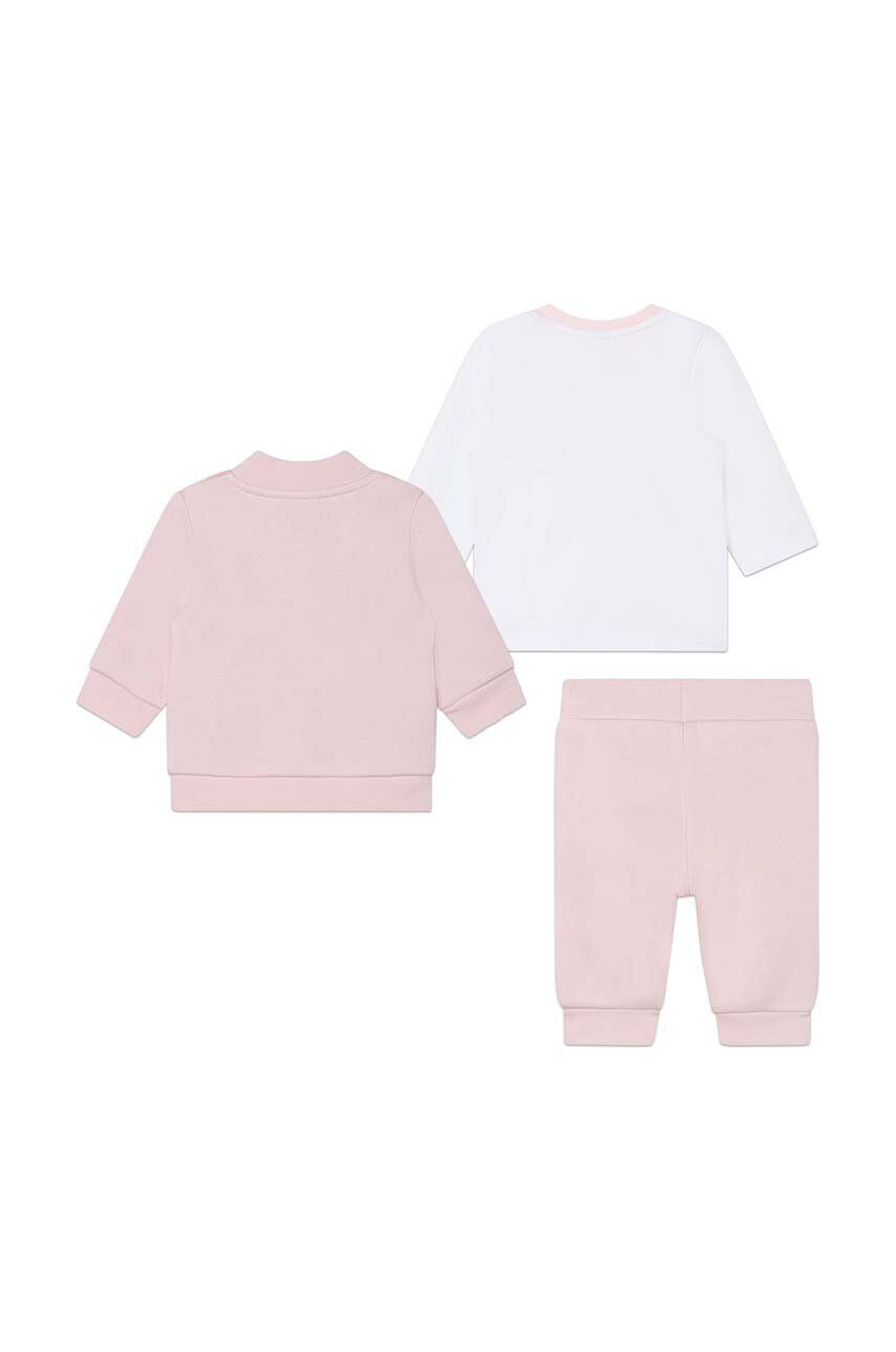 Boss compleu bebe 3-pack culoarea roz - Pled.ro