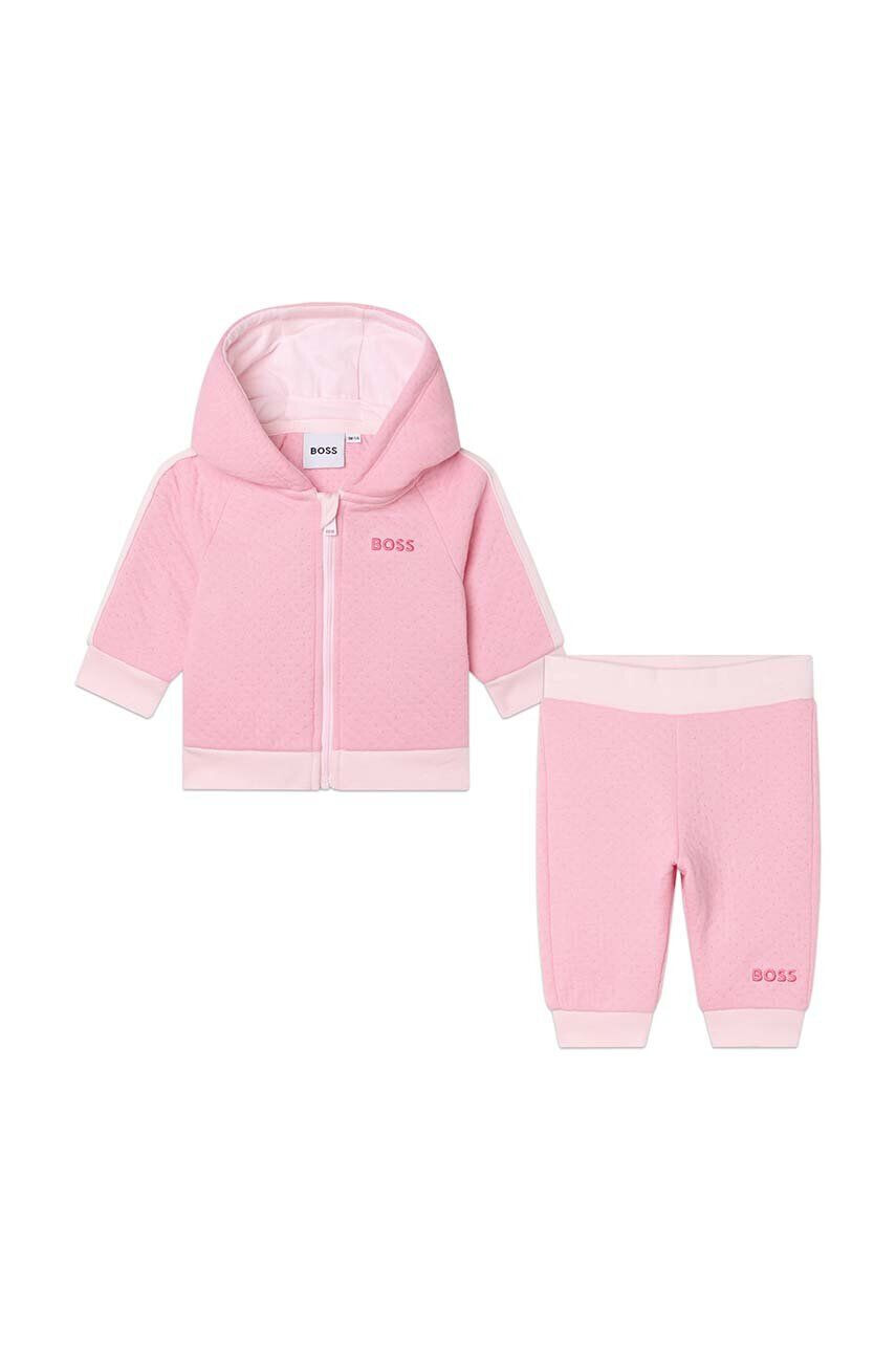 Boss compleu bebe culoarea roz - Pled.ro