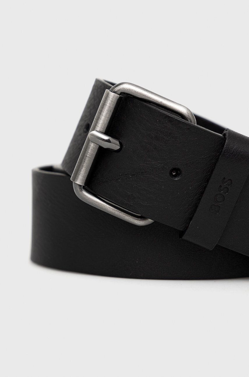 Boss curea de piele barbati culoarea negru - Pled.ro