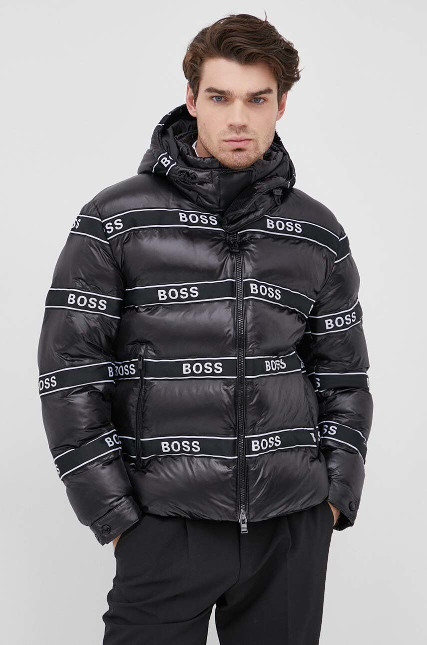 Boss geaca barbati culoarea negru de iarna - Pled.ro