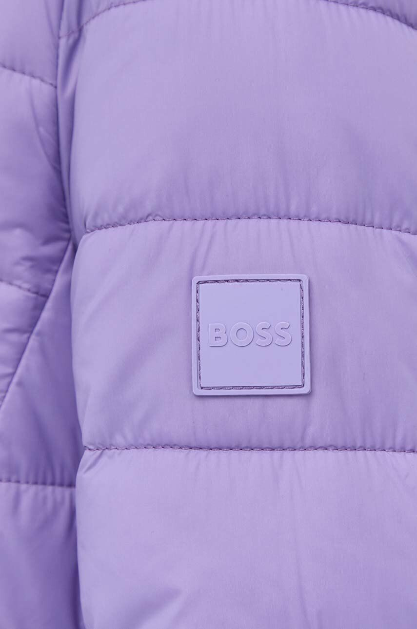 Boss geaca femei culoarea violet de tranzitie - Pled.ro