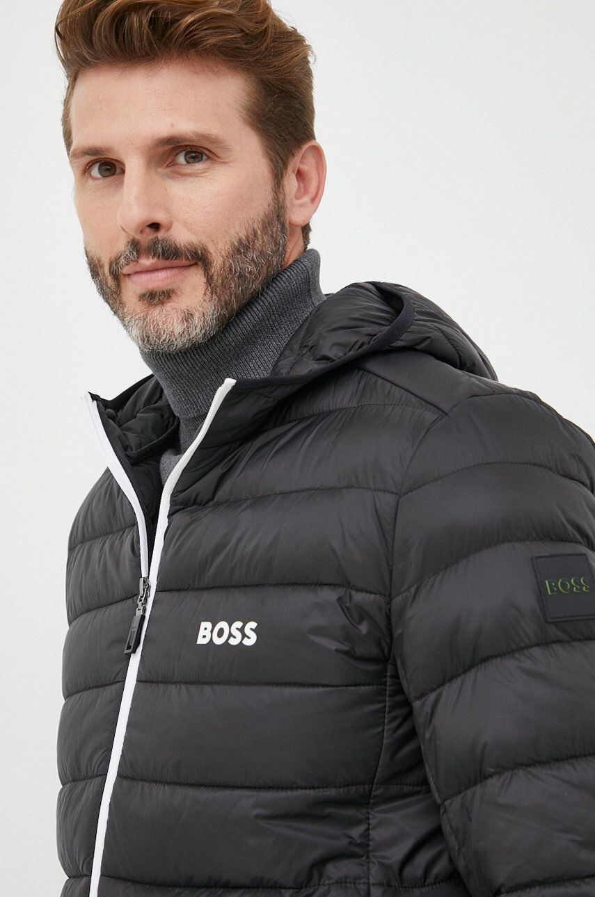 Boss Green BOSS geaca BOSS ATHLEISURE barbati culoarea negru de tranzitie - Pled.ro