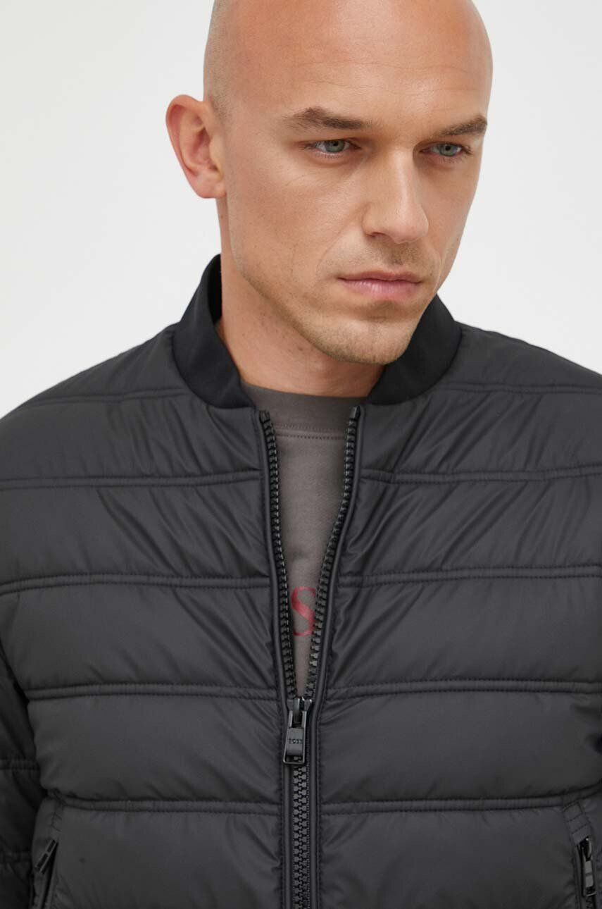 Boss geaca bomber barbati culoarea negru de tranzitie - Pled.ro