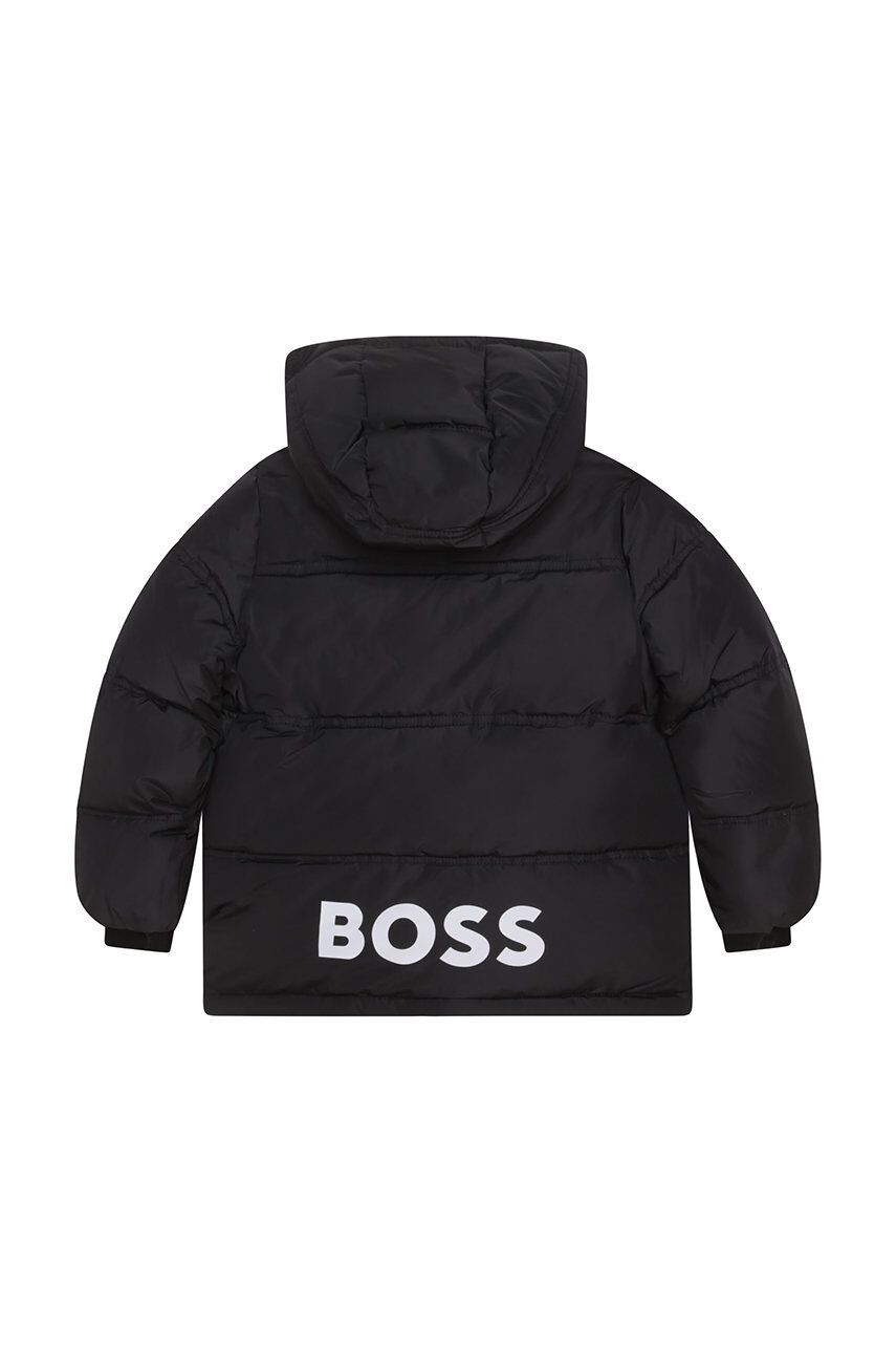 Boss geaca copii culoarea negru - Pled.ro