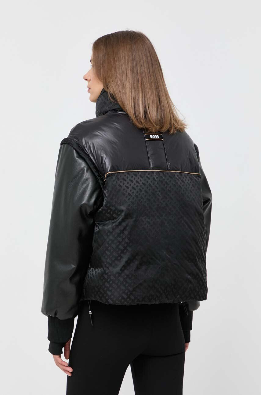 Boss geaca x Alica Schmidt femei culoarea negru de iarna oversize - Pled.ro