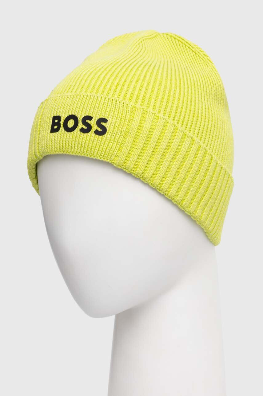 Boss Green caciula din amestec de lana culoarea verde - Pled.ro