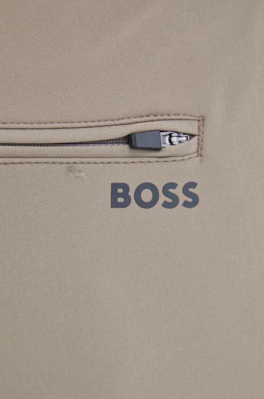 Boss Green pantaloni barbati culoarea bej mulata - Pled.ro