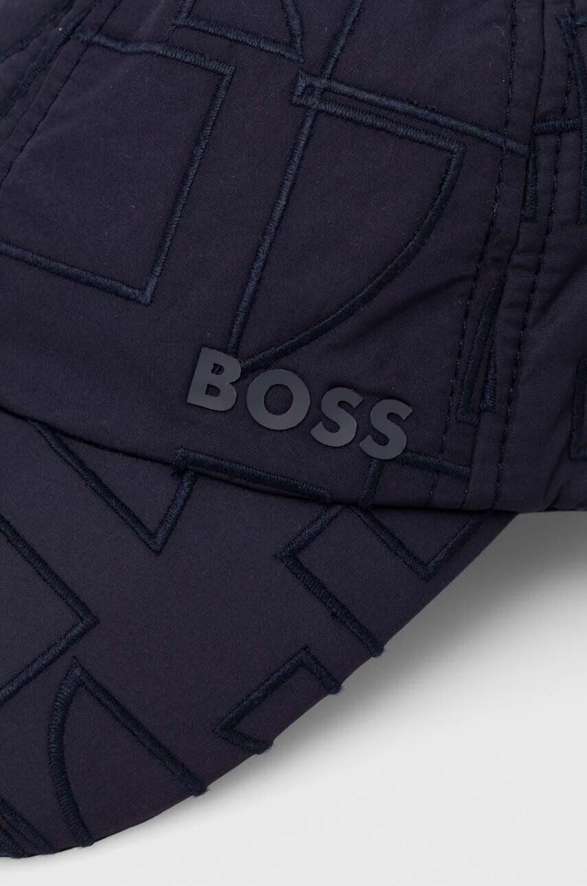 Boss Green sapca culoarea albastru marin modelator - Pled.ro