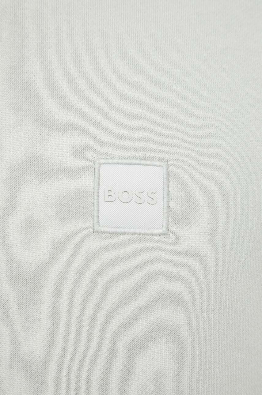 Boss Orange BOSS hanorac de bumbac Boss Casual barbati culoarea negru neted - Pled.ro