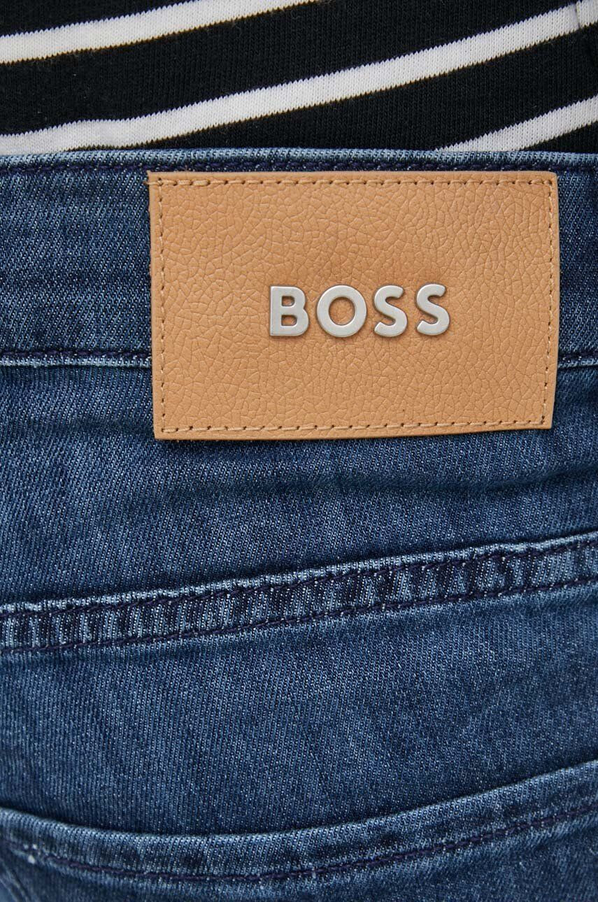 Boss jeansi Delaware barbati culoarea albastru marin - Pled.ro