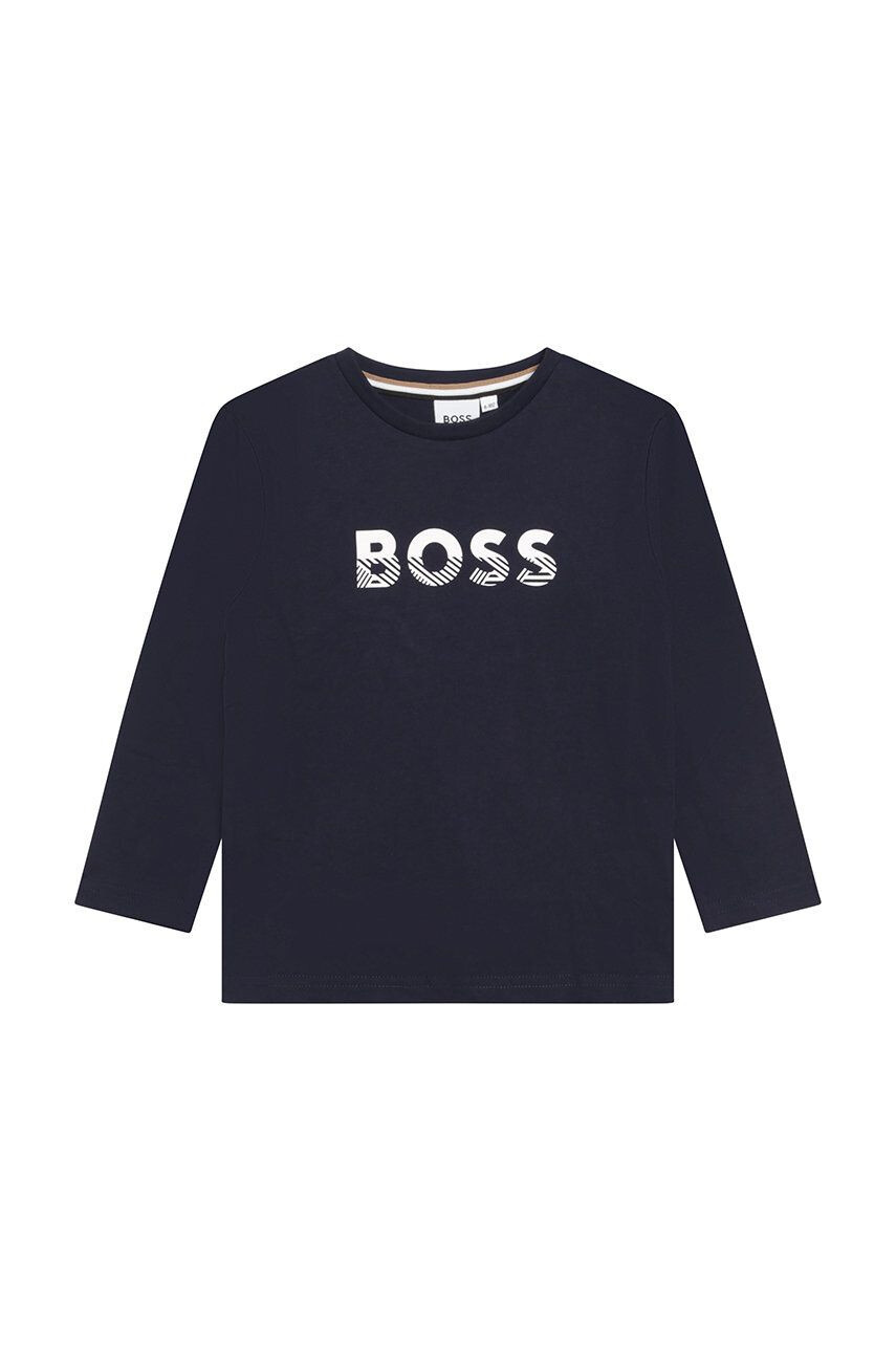 Boss longsleeve din bumbac pentru copii - Pled.ro