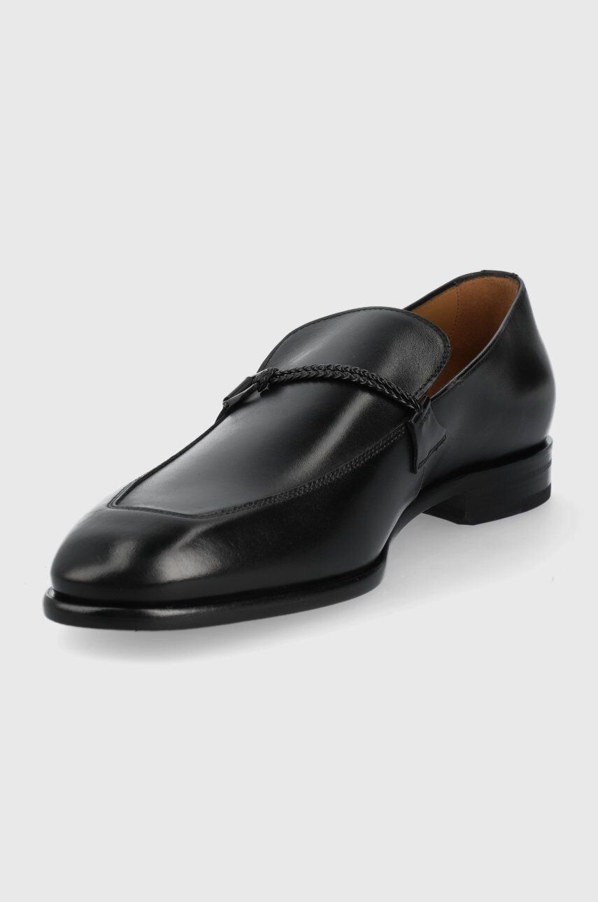 Boss mocasini de piele Lisbon barbati culoarea negru 50470998 - Pled.ro