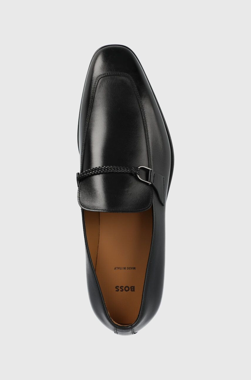 Boss mocasini de piele Lisbon barbati culoarea negru 50470998 - Pled.ro