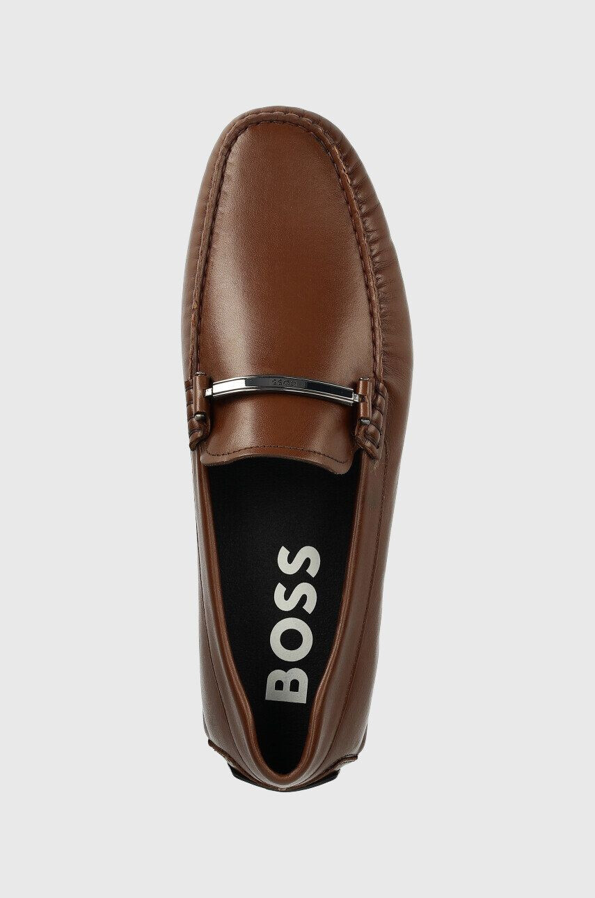 Boss mocasini de piele Noel barbati culoarea maro 50487425 - Pled.ro