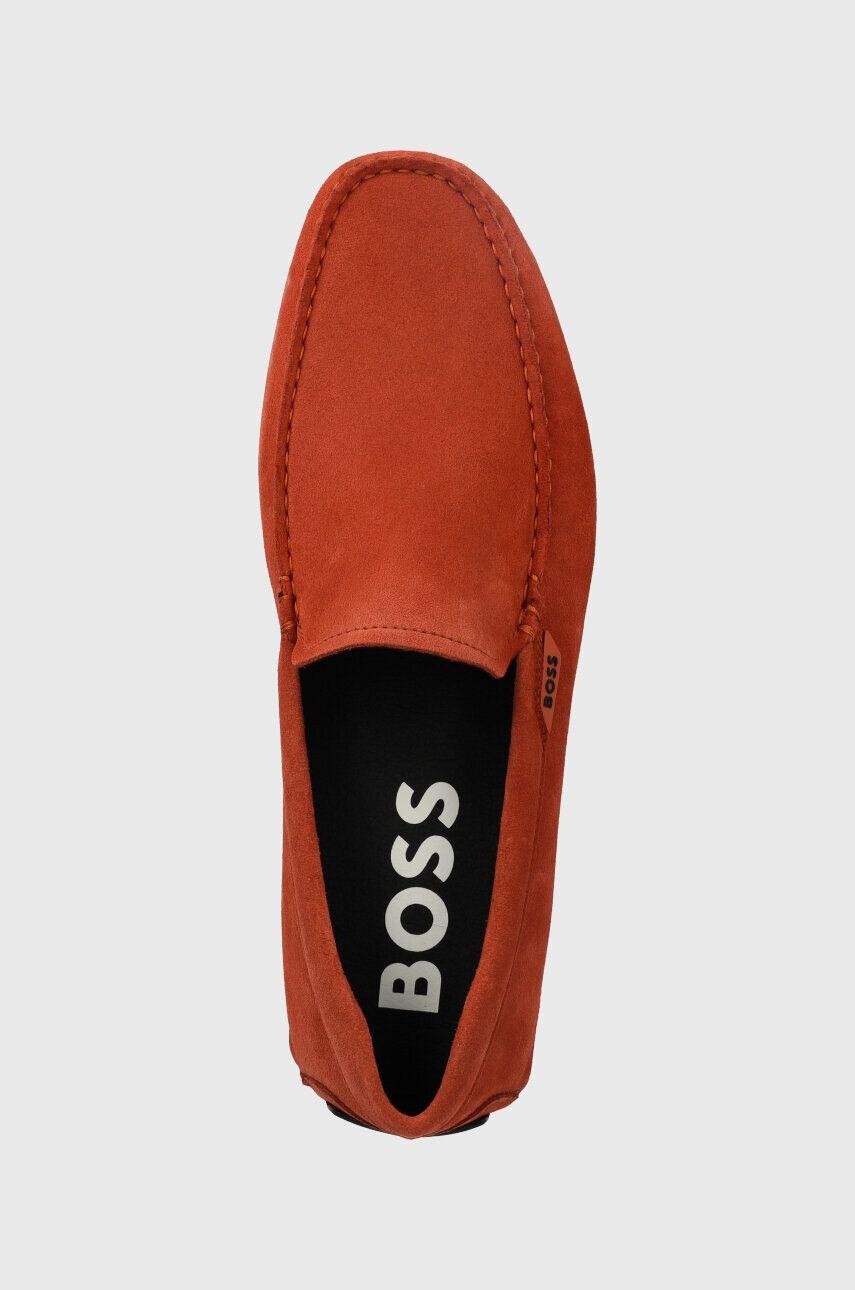 Boss mocasini din piele intoarsa Noel barbati culoarea portocaliu 50497745 - Pled.ro