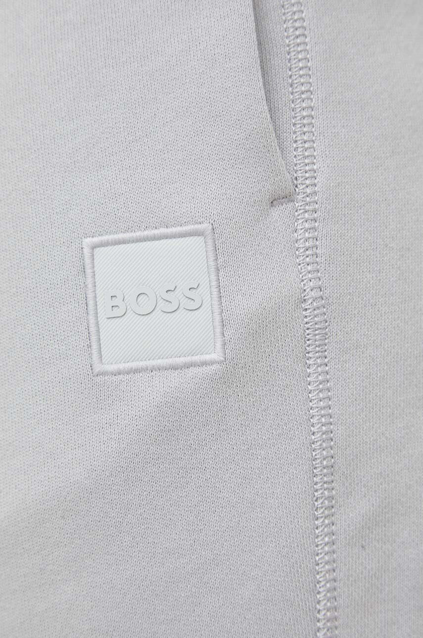 Boss Orange BOSS pantaloni scurti din bumbac BOSS CASUAL culoarea gri - Pled.ro