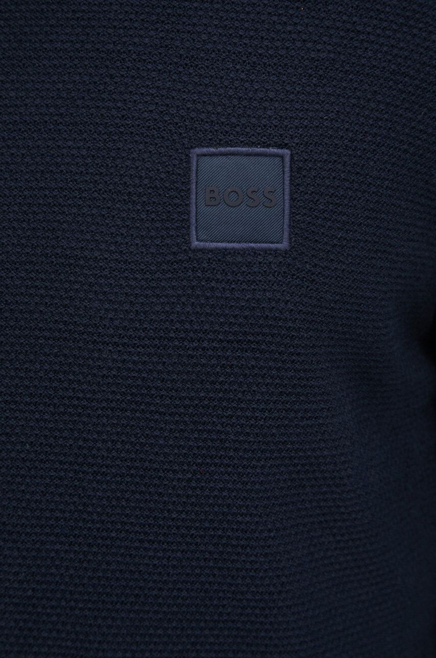 Boss Orange BOSS pulover din amestec de casmir Boss Casual barbati culoarea albastru marin light - Pled.ro