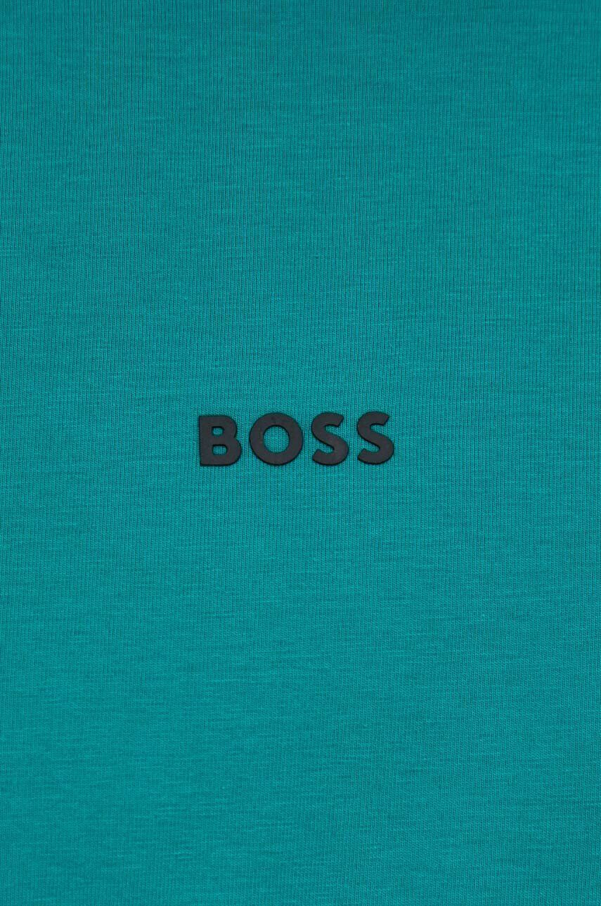 Boss Orange BOSS tricou barbati culoarea verde neted - Pled.ro