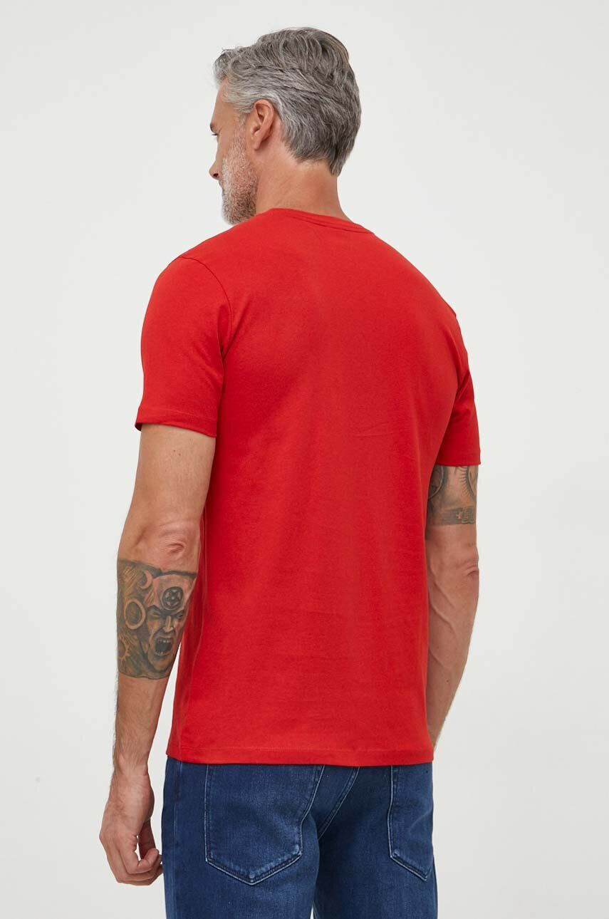 Boss Orange BOSS tricou din bumbac BOSS CASUAL culoarea verde cu imprimeu - Pled.ro