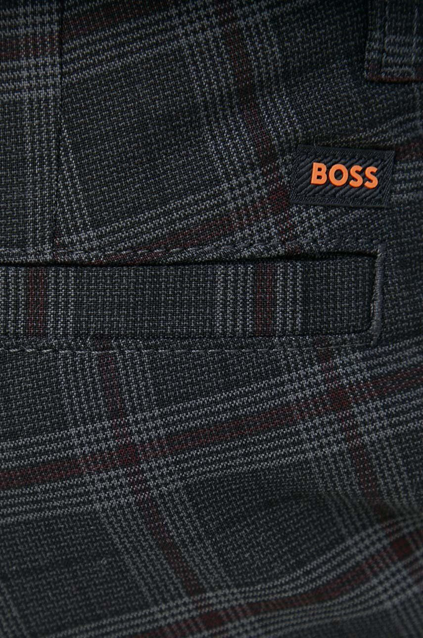 Boss Orange pantaloni barbati culoarea gri mulata - Pled.ro