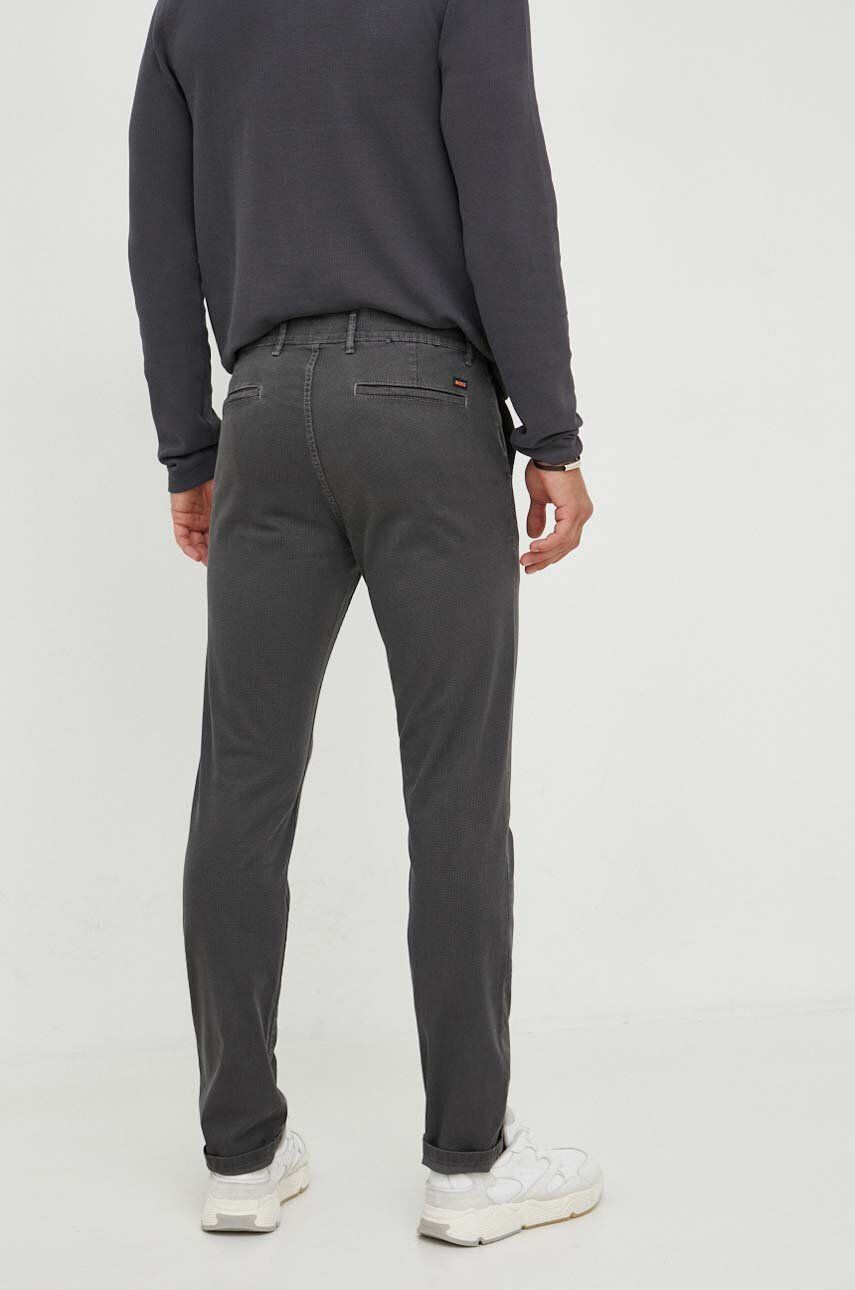 Boss Orange pantaloni barbati culoarea gri cu fason chinos - Pled.ro