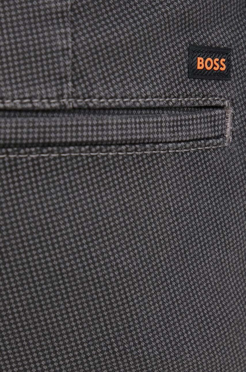 Boss Orange pantaloni barbati culoarea gri cu fason chinos - Pled.ro