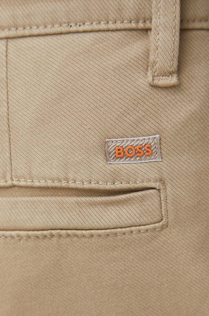 Boss Orange pantaloni barbati culoarea bej mulata - Pled.ro