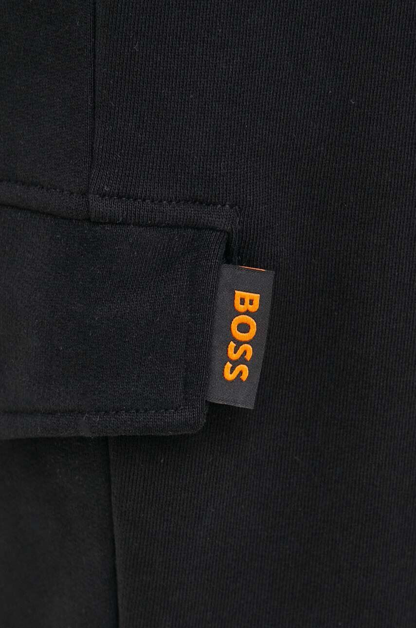 Boss Orange pantaloni de trening culoarea negru neted - Pled.ro