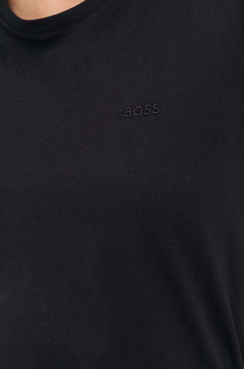 Boss Orange tricou din bumbac culoarea negru - Pled.ro