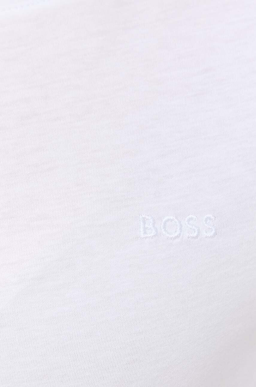 Boss Orange tricou din bumbac culoarea alb - Pled.ro